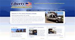Desktop Screenshot of libertyambulance.com